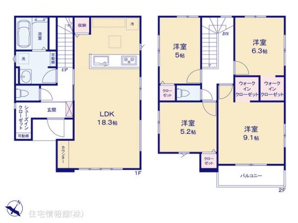 新築戸建 千葉県松戸市大金平４丁目256 総武流山電鉄線小金城趾駅 5,148万円