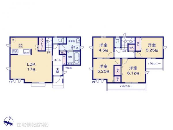 新築戸建 東京都日野市西平山１丁目4-21 京王線平山城址公園駅 4,390万円