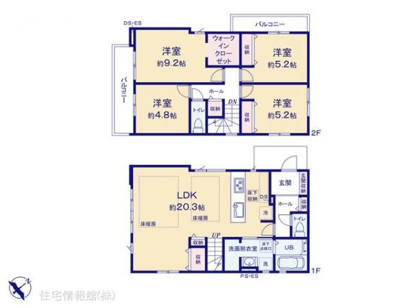 新築戸建 埼玉県越谷市蒲生２丁目6-24 東武伊勢崎線蒲生駅 5,299万円