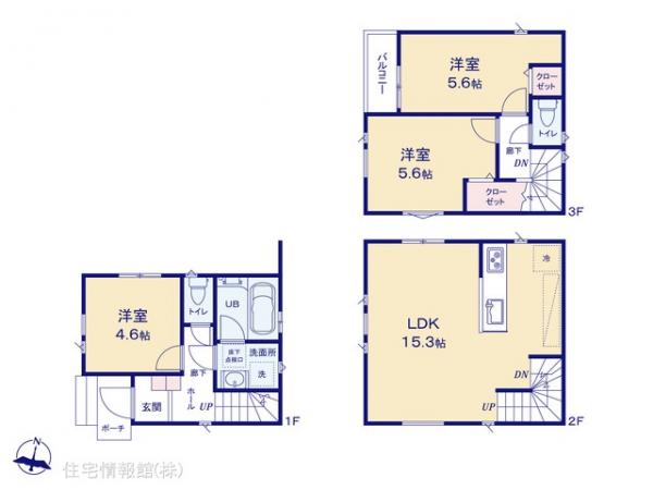 新築戸建 神奈川県横浜市鶴見区平安町１丁目92-1 京急本線鶴見市場駅 4,890万円