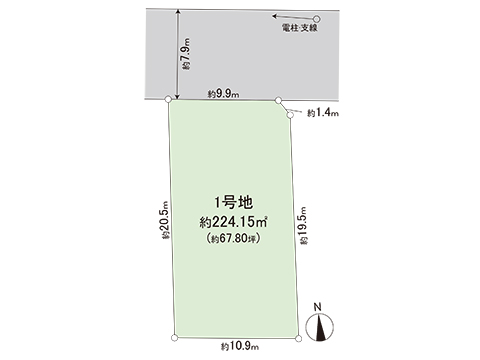 土地 宇都宮市緑２丁目 東武宇都宮線江曽島駅 1,890万円