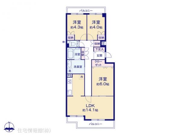中古マンション 神奈川県横浜市都筑区佐江戸町1722 JR横浜線鴨居駅 2,390万円