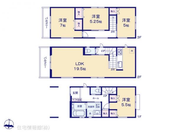 新築戸建 埼玉県川口市大字榛松447 日暮里・舎人ライナー見沼代親水公園駅 3,998万円