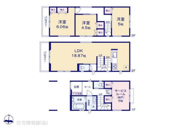 新築戸建 埼玉県川口市大字榛松447 日暮里・舎人ライナー見沼代親水公園駅 3,798万円