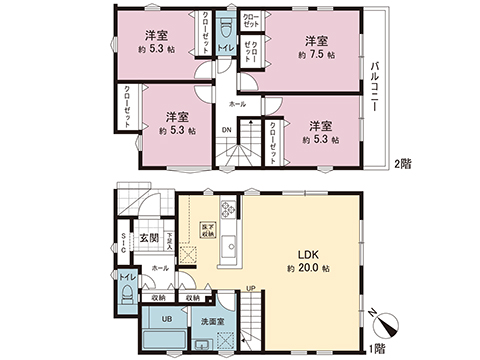 新築戸建 茅ヶ崎市今宿 JR東海道本線(東京〜熱海)茅ヶ崎駅 3,799万円