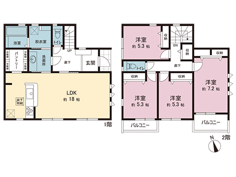 新築戸建 町田市金井ヶ丘３丁目 小田急線鶴川駅 6,380万円