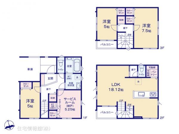新築戸建 東京都江戸川区大杉３丁目20-1 都営新宿線一之江駅 6,180万円