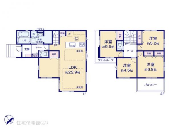 新築戸建 埼玉県草加市谷塚上町631-7 東武伊勢崎線谷塚駅 5,299万円