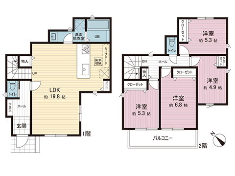 新築戸建 藤沢市花の木 小田急江ノ島線藤沢本町駅 5,190万円