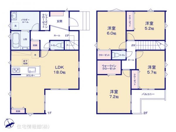 新築戸建 千葉県松戸市金ケ作408-424 京成松戸線五香駅 4,199万円