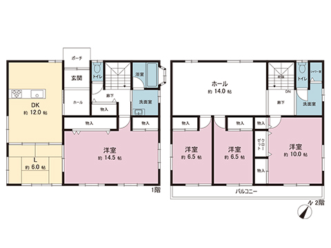 中古戸建 中郡大磯町石神台１丁目 JR東海道本線(東京〜熱海)二宮駅 2,380万円