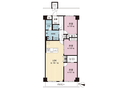 中古マンション 川崎市多摩区登戸 JR南武線登戸駅 5,199万円