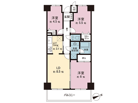 中古マンション 川越市仙波町３丁目 西武新宿線本川越駅 1,790万円