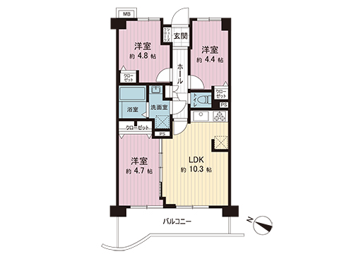 中古マンション 川越市大字南田島 JR川越線南古谷駅 1,690万円