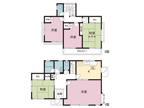 宇都宮市平松本町 中古戸建 間取り図