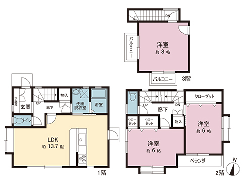 中古戸建 さいたま市南区松本４丁目 JR武蔵野線西浦和駅 2,599万円