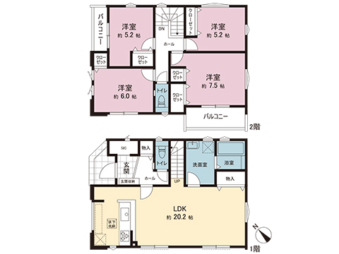 新築戸建 相模原市南区西大沼１丁目 JR横浜線古淵駅 6,199万円