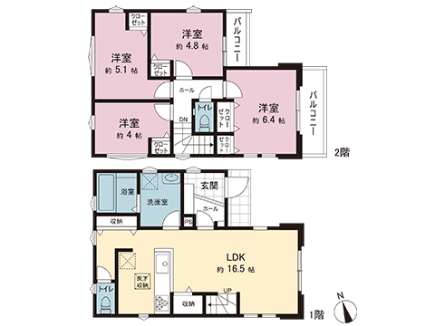新築戸建 神奈川県相模原市南区上鶴間４丁目 東急田園都市線中央林間駅 5,299万円