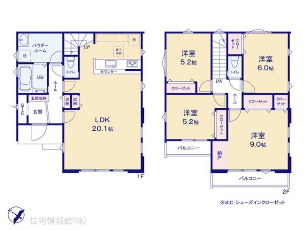 新築戸建 千葉県船橋市咲が丘２丁目650-31 京成松戸線二和向台駅 4,299万円