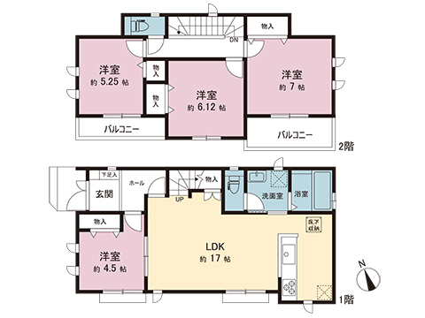 新築戸建 藤沢市大庭 小田急江ノ島線藤沢本町駅 4,450万円
