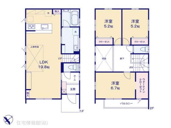 新築戸建 埼玉県川越市砂新田５丁目10 東武東上線新河岸駅 4,280万円