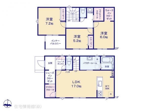 新築戸建 埼玉県川口市大字東本郷1641 埼玉高速鉄道鳩ケ谷駅 4,399万円