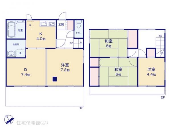 中古戸建 千葉県柏市光ケ丘４丁目14-13 千代田常磐線南柏駅 1,480万円