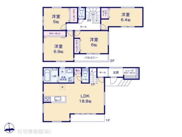 新築戸建 神奈川県横浜市戸塚区上矢部町2184-2 JR東海道本線(東京〜熱海)戸塚駅 4,680万円