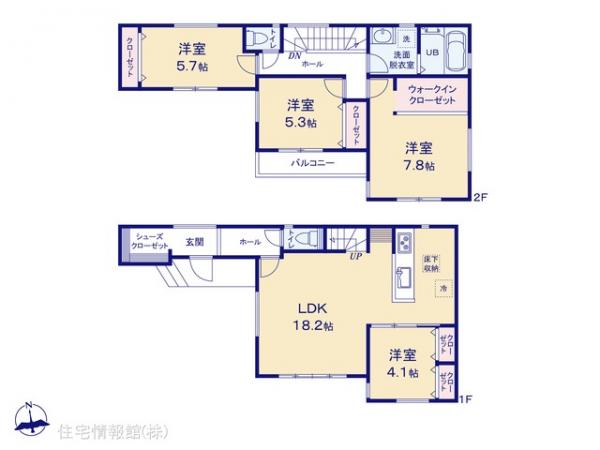 新築戸建 神奈川県横浜市戸塚区上矢部町2184-2 JR東海道本線(東京〜熱海)戸塚駅 4,580万円