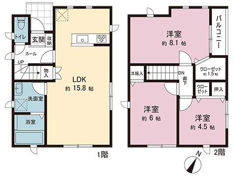 中古戸建 川越市大字砂 東武東上線新河岸駅 3,100万円
