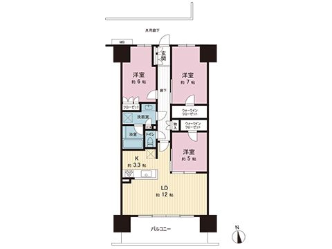 中古マンション 宇都宮市元今泉２丁目 JR東北本線 (宇都宮線）宇都宮駅 4,390万円