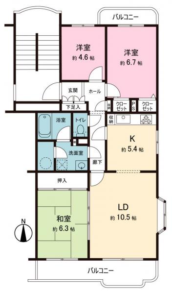 中古マンション 千葉市稲毛区宮野木町 JR総武本線稲毛駅 1,450万円