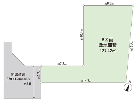 土地 横浜市瀬谷区阿久和東４丁目 相鉄本線三ツ境駅 2,680万円