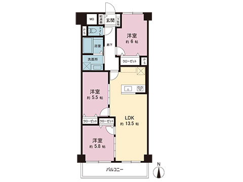 マリンコーポ浦賀 間取り図