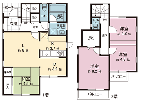 中古戸建 川越市霞ケ関東５丁目 東武東上線霞ケ関駅 2,880万円