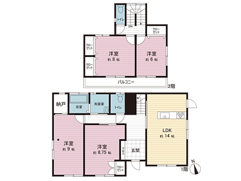 中古戸建 川越市霞ケ関東５丁目 東武東上線霞ケ関駅 2,999万円