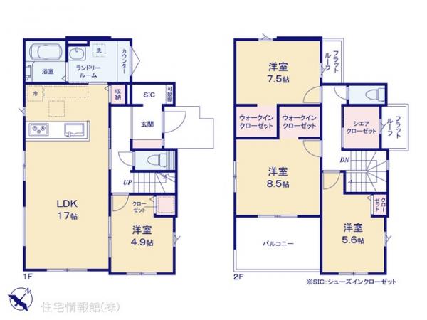 新築戸建 千葉県船橋市大穴南２丁目647-13 京成松戸線滝不動駅 4,348万円