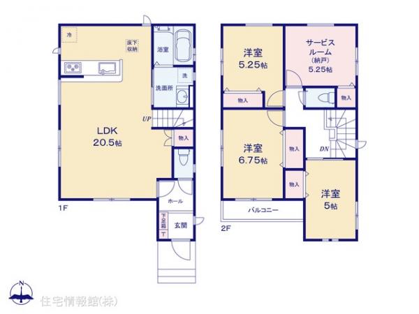 新築戸建 千葉県流山市大字東深井724-7 東武野田線運河駅 3,798万円