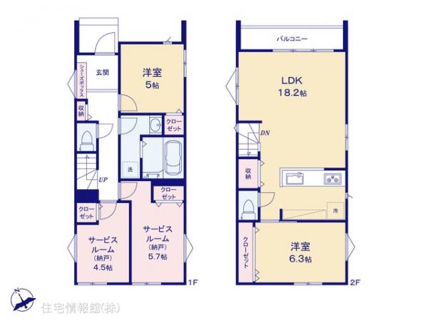新築戸建 千葉県市川市曽谷２丁目4-8 JR武蔵野線市川大野駅 4,380万円