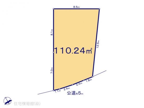土地 神奈川県相模原市中央区田名4389 京王相模原線橋本駅 2,100万円