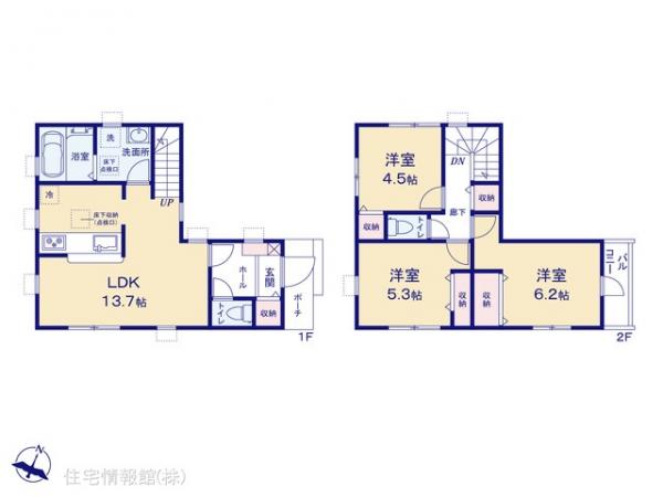新築戸建 東京都福生市大字熊川1414-36 JR青梅線拝島駅 3,780万円