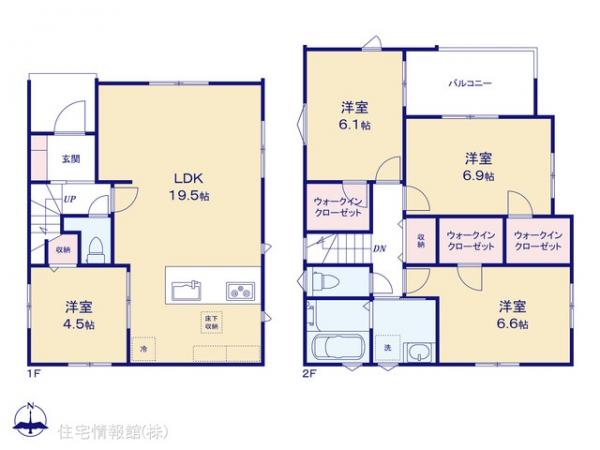 新築戸建 埼玉県さいたま市北区日進町２丁目1378-4 JR川越線日進駅 4,480万円