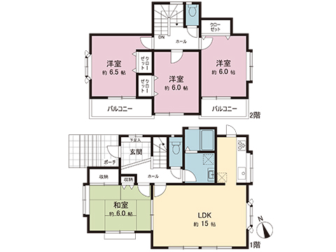 中古戸建 川越市大字的場 JR川越線的場駅 2,300万円