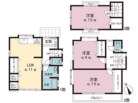 中古戸建 川越市岸町１丁目 JR川越線川越駅 1,497万円