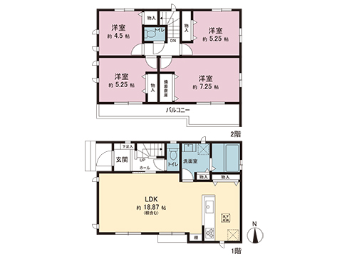 新築戸建 相模原市緑区町屋１丁目 京王相模原線橋本駅 3,490万円