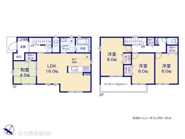 新築戸建 埼玉県狭山市大字北入曽1517-19 西武新宿線新所沢駅 2,890万円