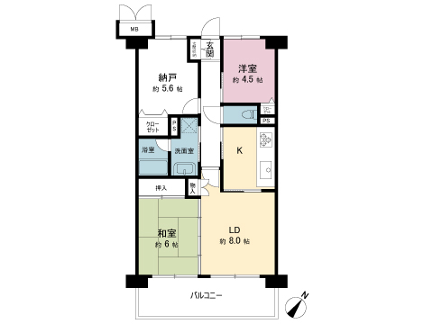 中古マンション 川越市南大塚２丁目 西武新宿線南大塚駅 1,900万円