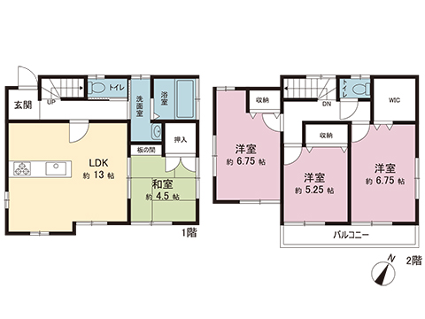 中古戸建 春日部市栄町２丁目 東武野田線八木崎駅 1,999万円