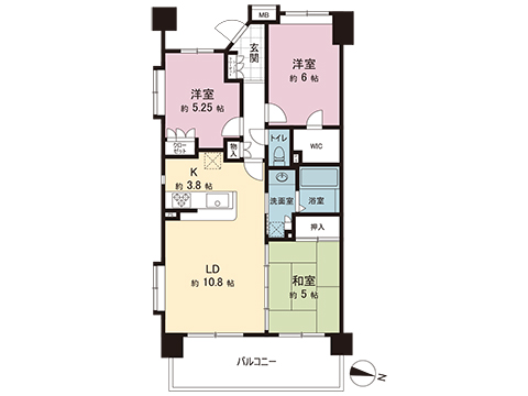 中古マンション 大和市深見 小田急江ノ島線鶴間駅 2,380万円