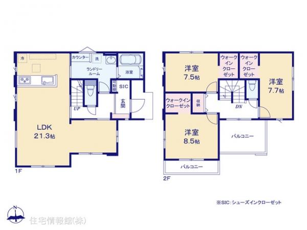 新築戸建 千葉県印西市船尾1450-11 北総鉄道千葉ニュータウン中央駅 5,099万円